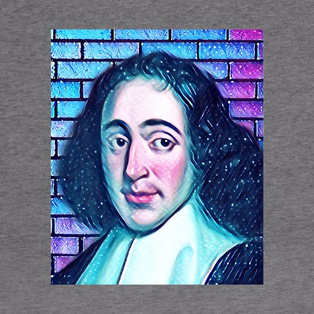 Baruch Spinoza Snowy Portrait | Baruch Spinoza Artwork 12 by JustLit